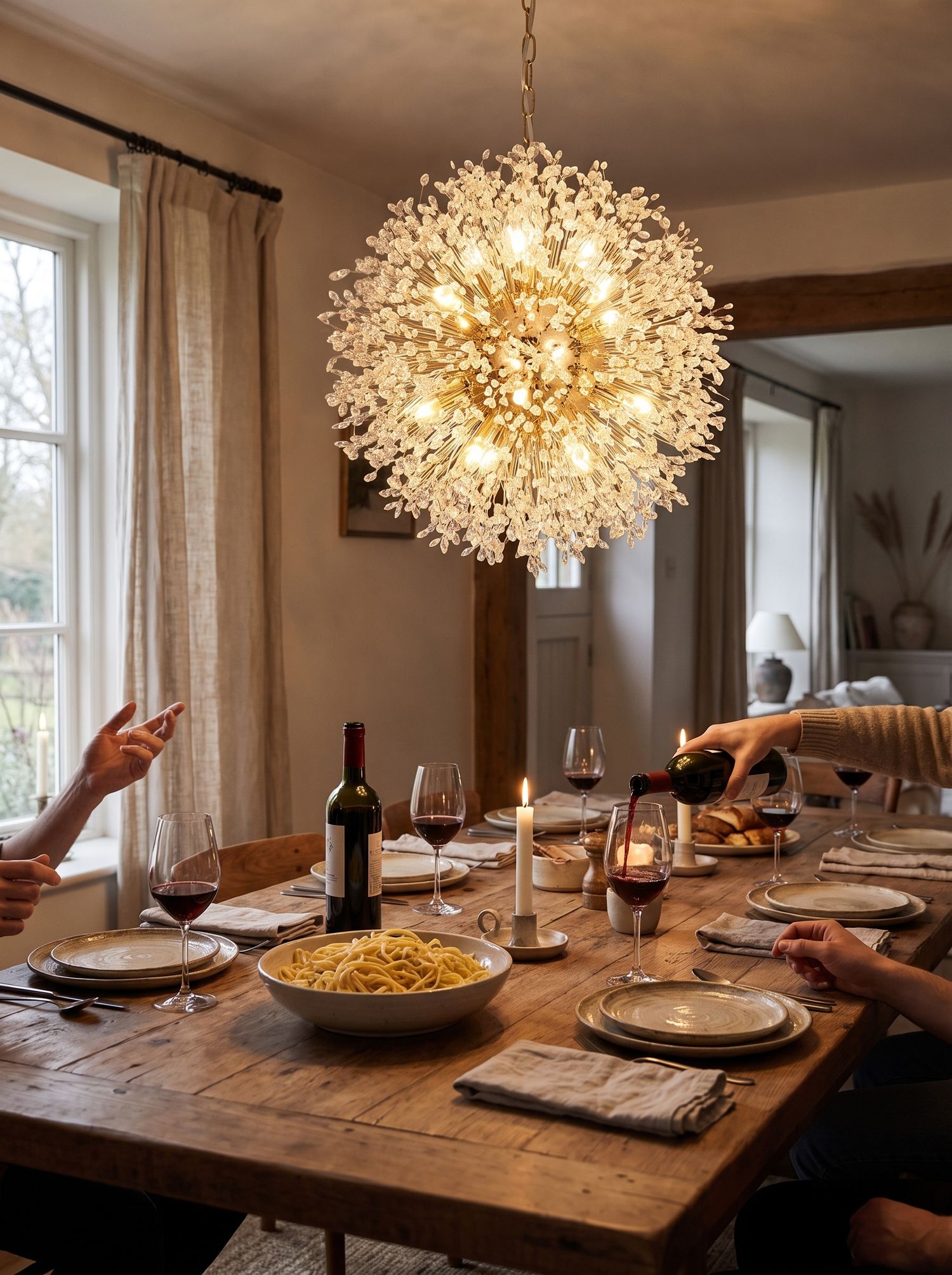 Dandelion Crystal Chandelier lifestyle image 2