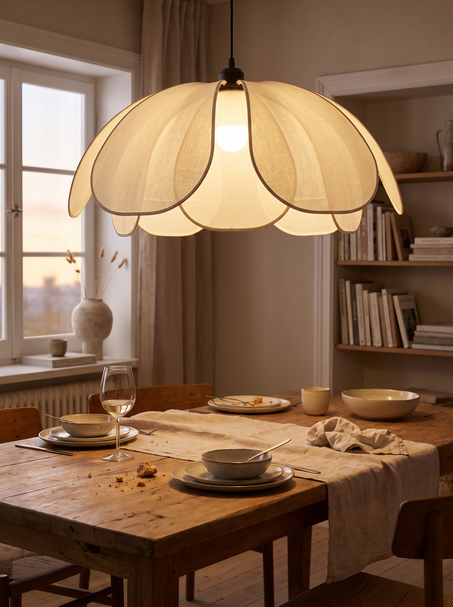 Cream Petal Chandelier lifestyle image 1