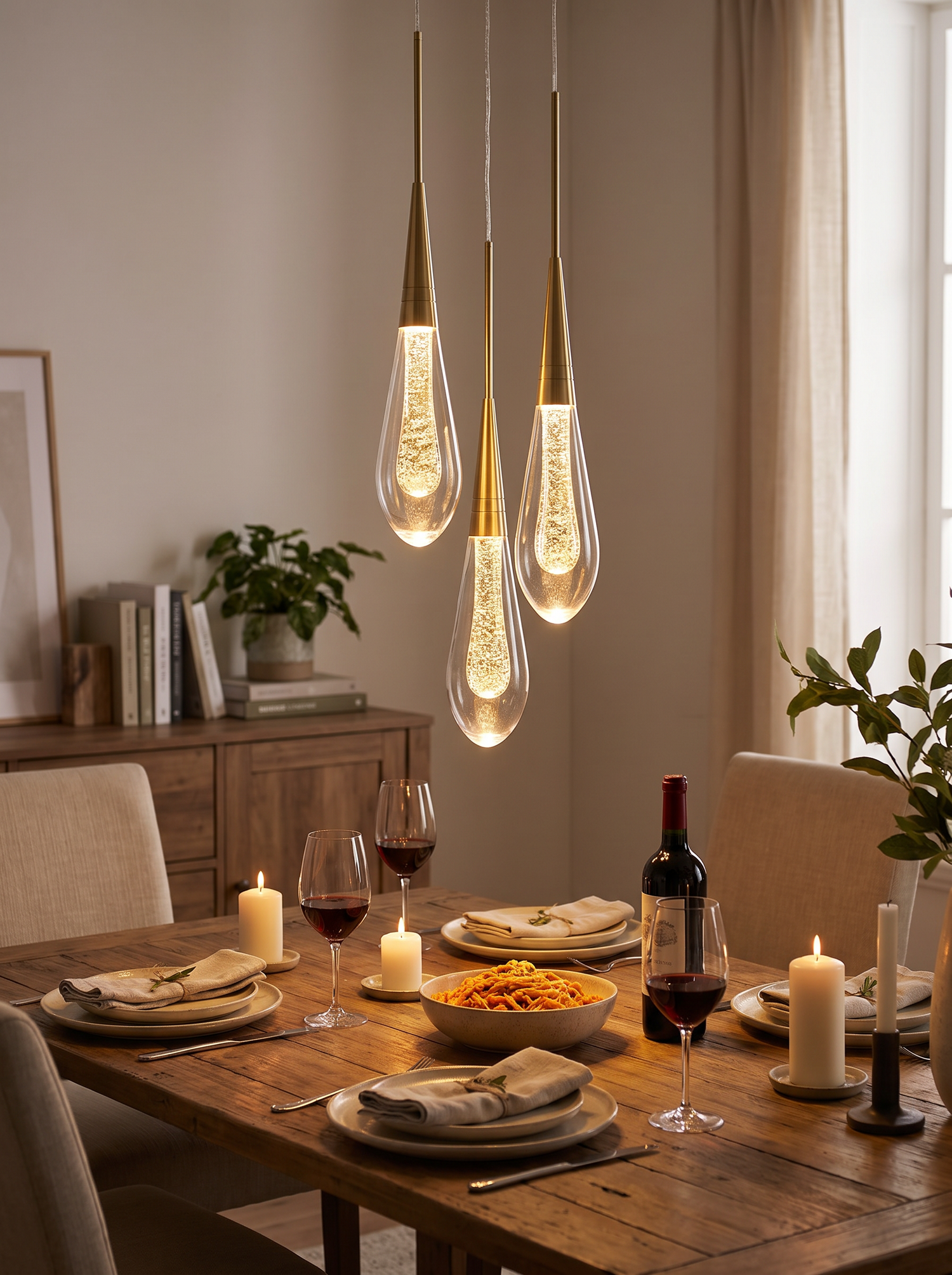 Postmodern Crystal Pendant Light lifestyle image 2