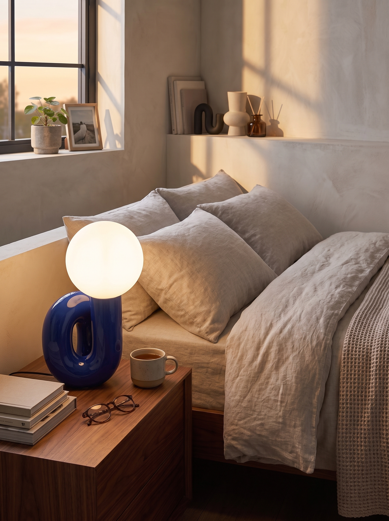 Resin Stone Table Lamp lifestyle image 3