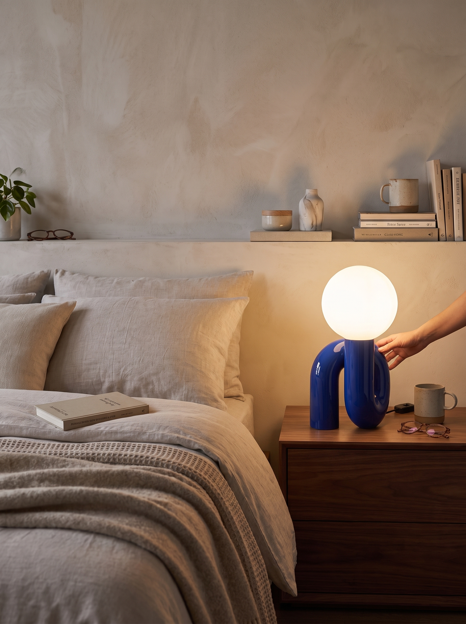Resin Stone Table Lamp lifestyle image 2