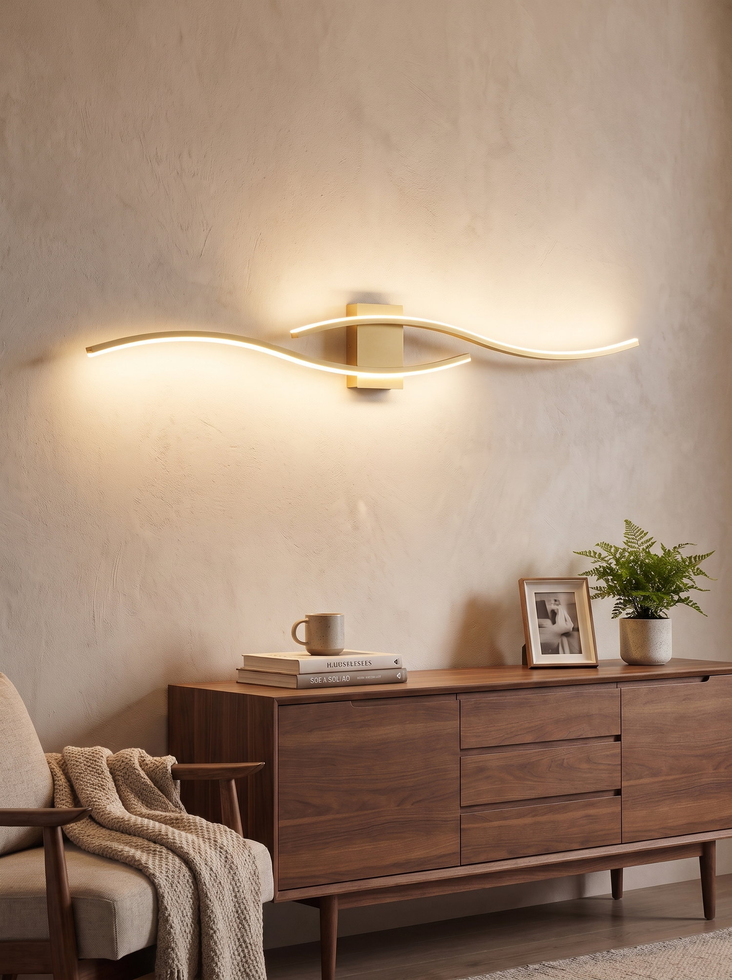 LED Wave Wall Sconce lifestyle image 2