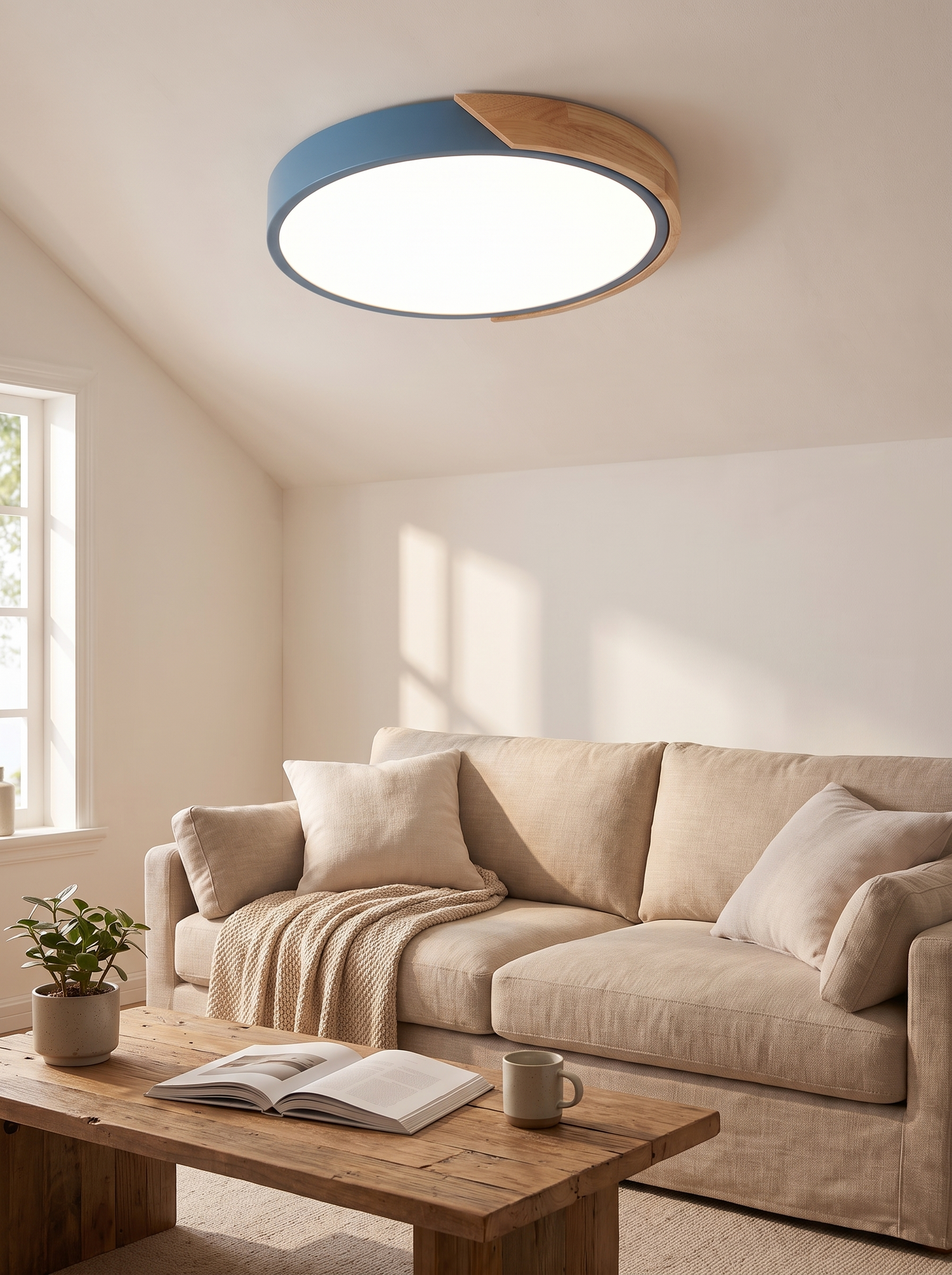 Nordic Wood LED Ceiling Light lifestyle image 3