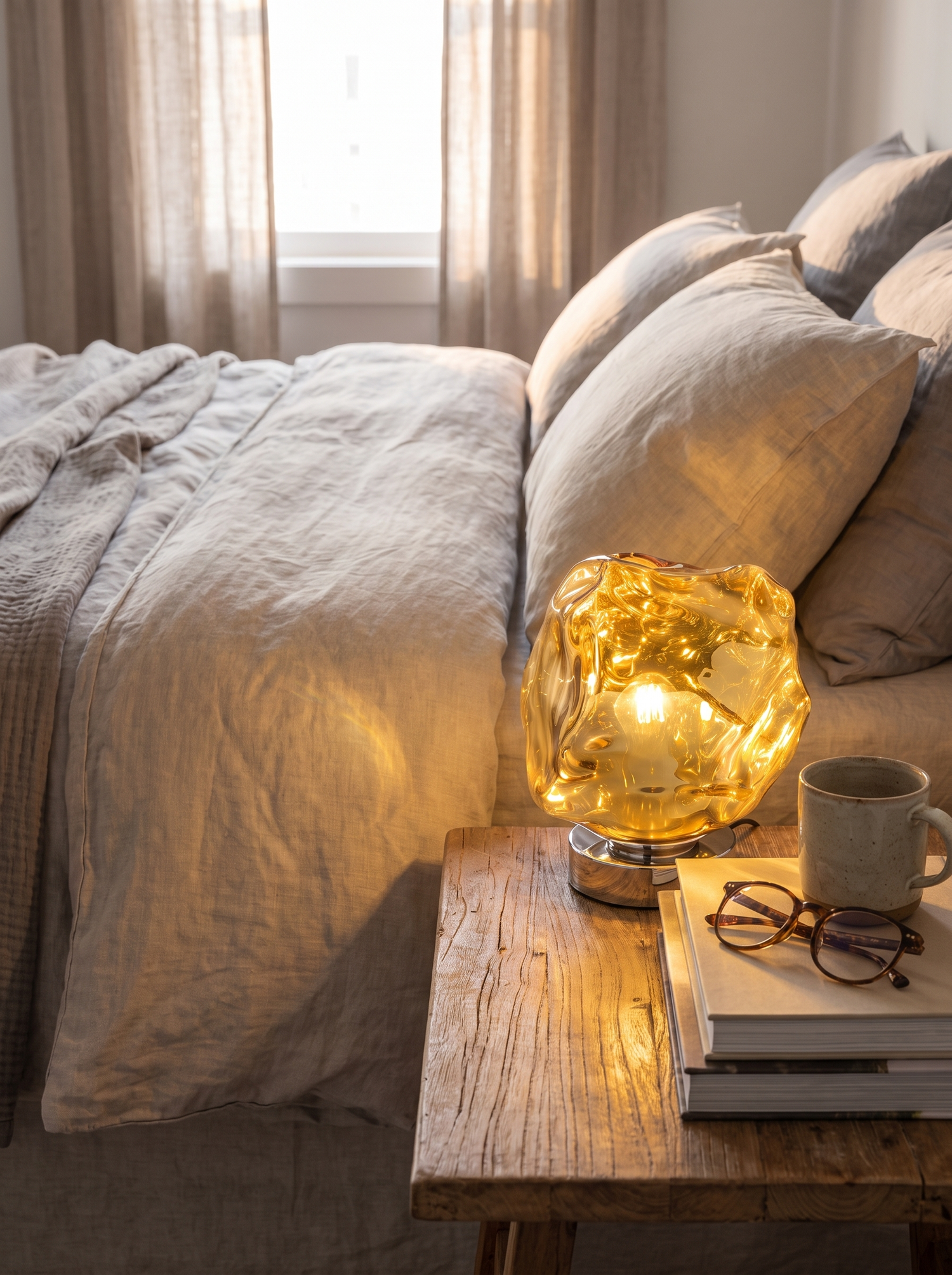Lava Stone Glass Table Lamp lifestyle image 2