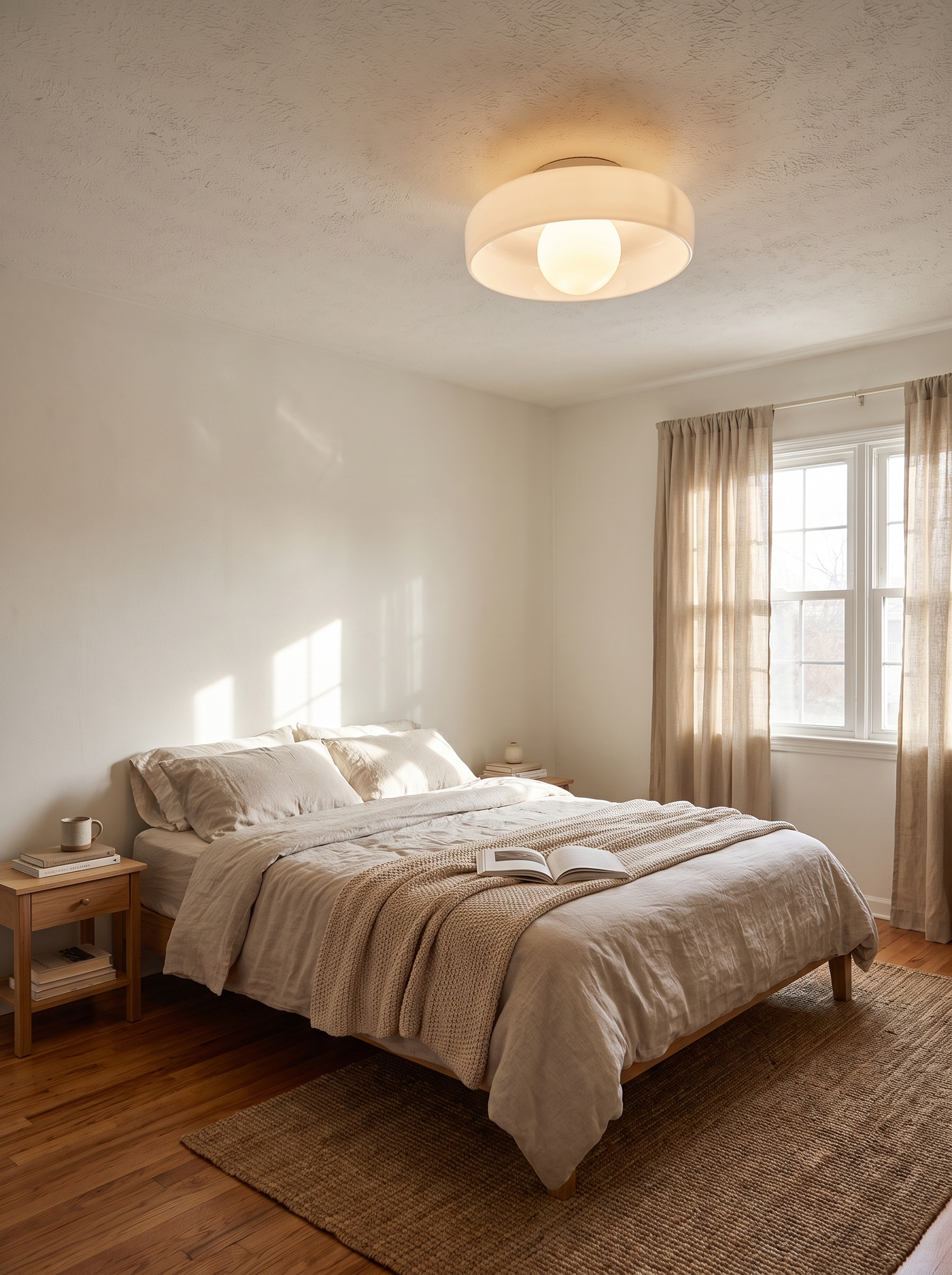 Modern Glass Ceiling Light lifestyle image 3