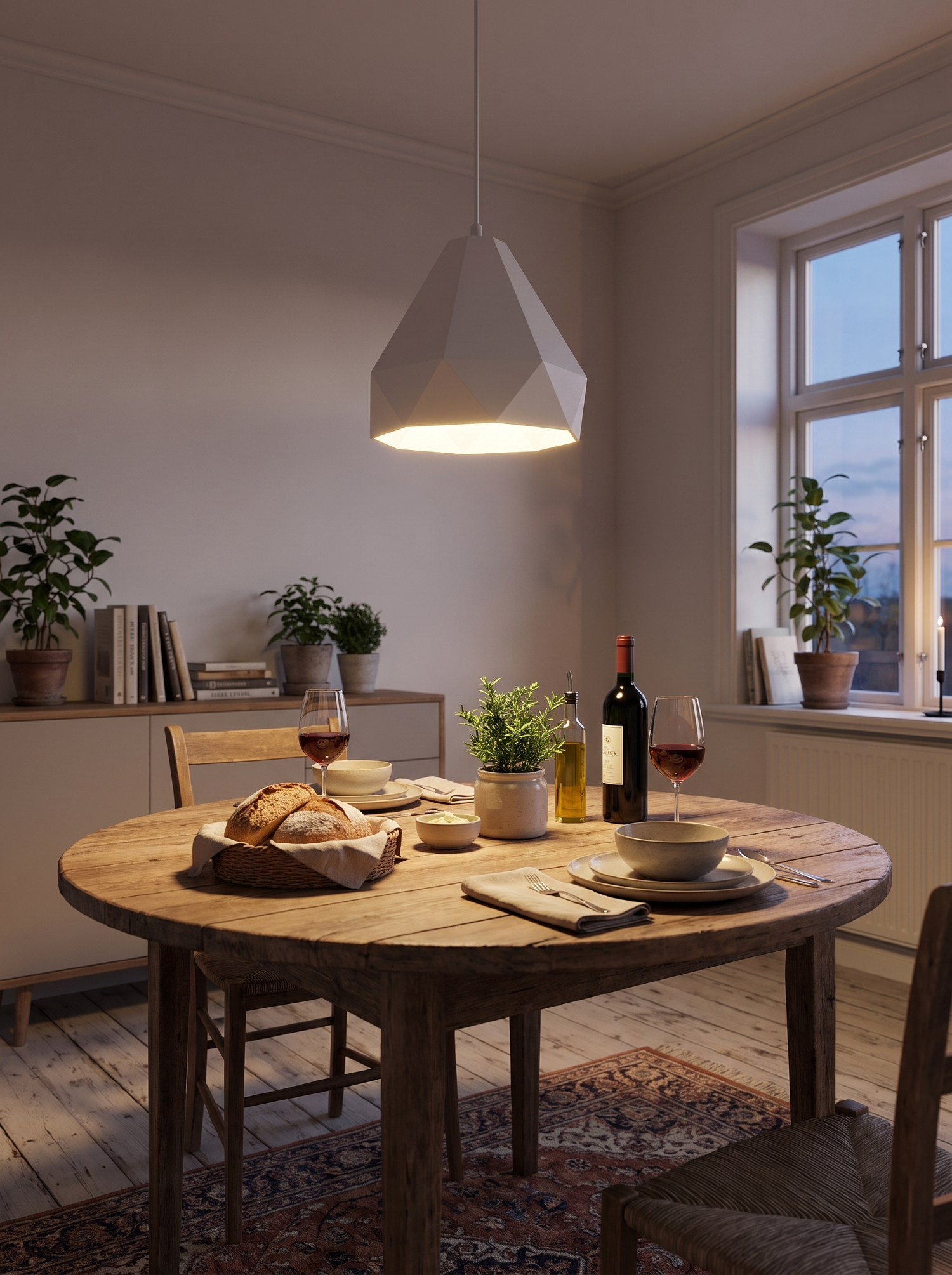 Nordic Geometric LED Pendant lifestyle image 1