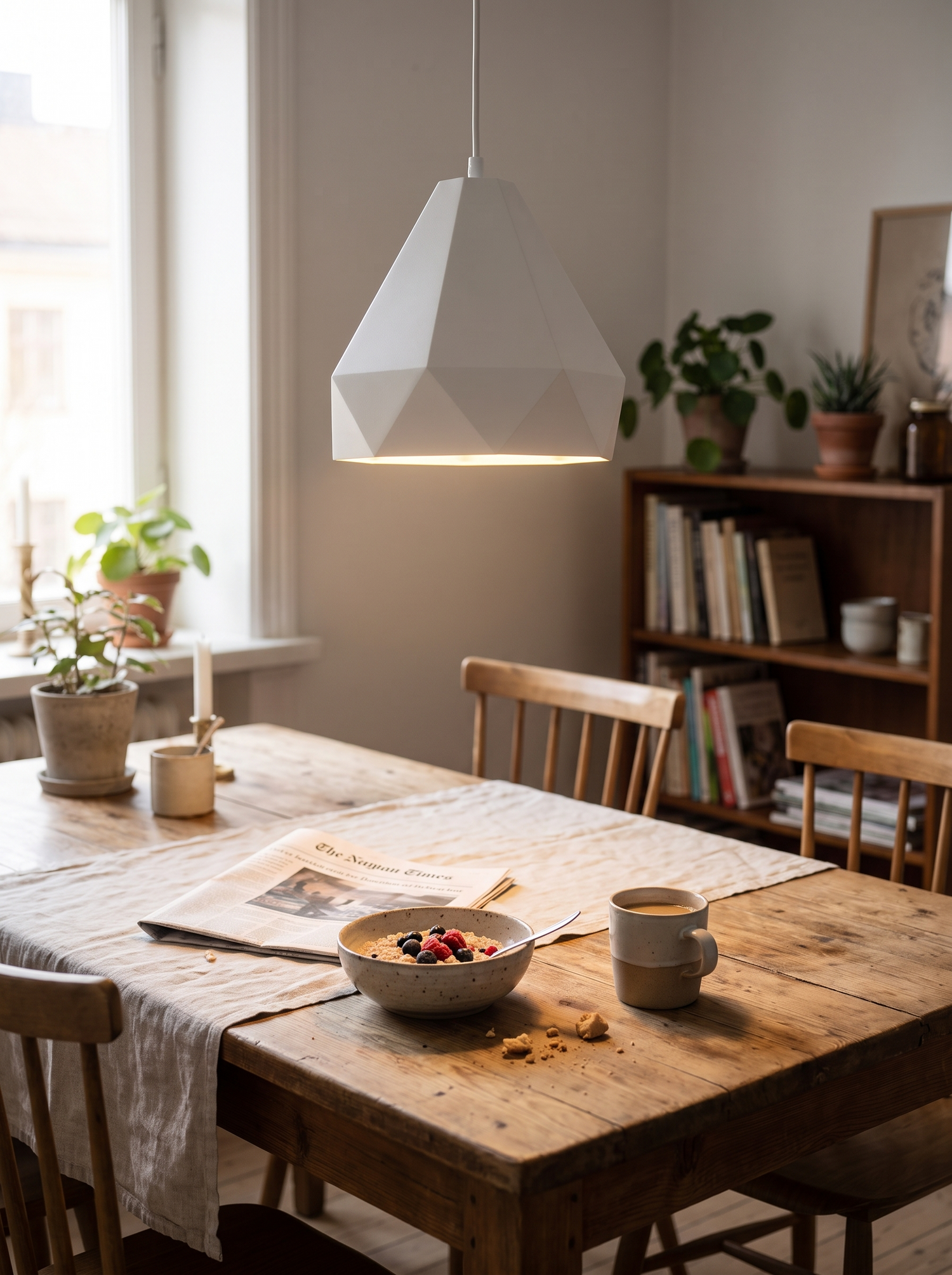 Nordic Geometric LED Pendant lifestyle image 2