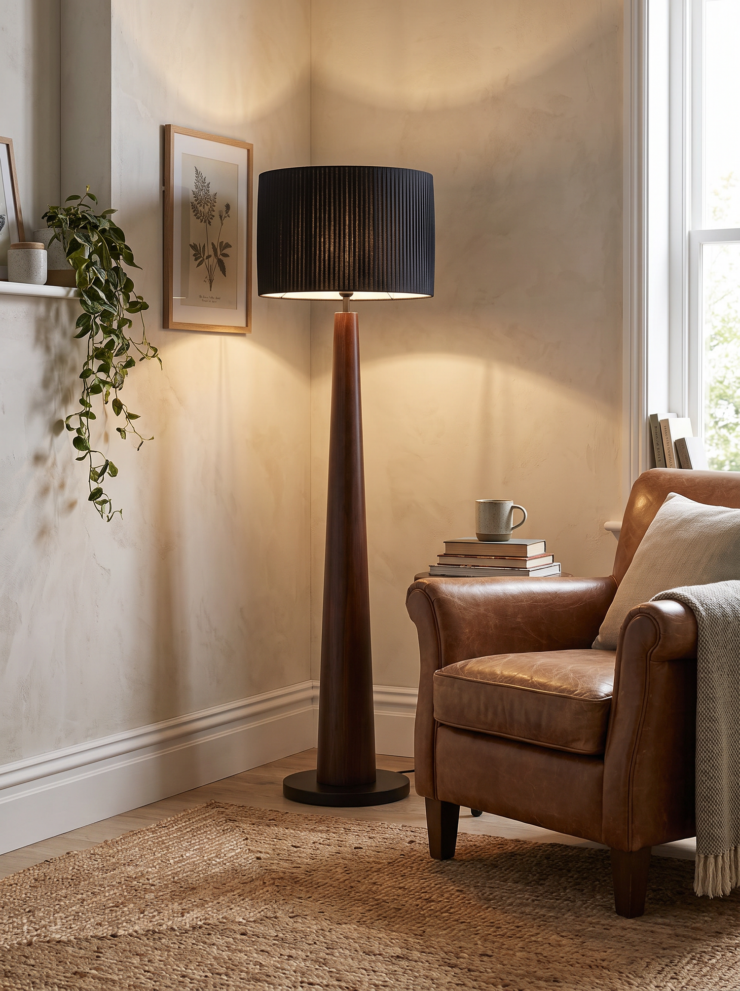 Solid Wood Floor Lamp lifestyle image 3