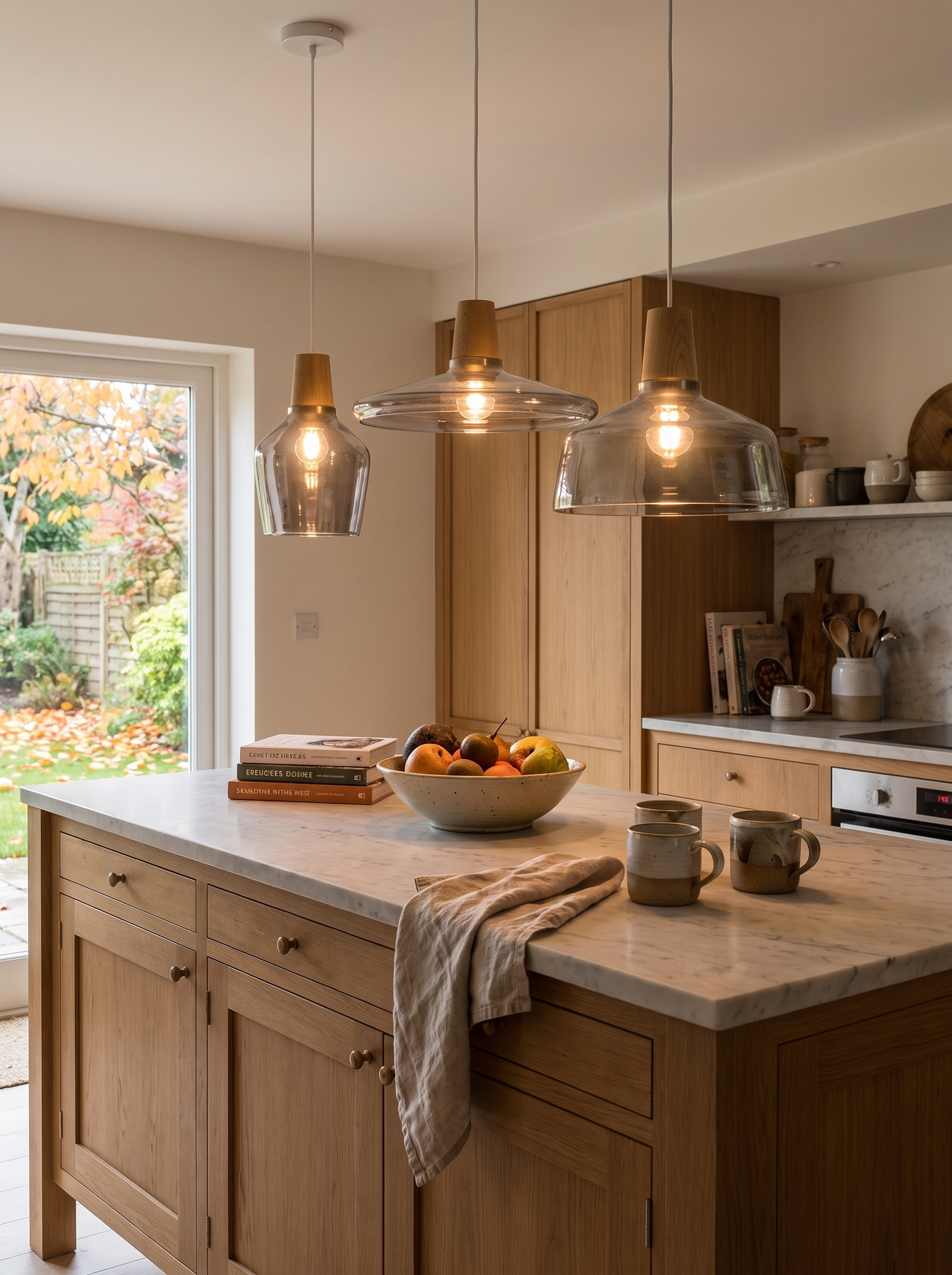 Three-Head Glass Pendant Light lifestyle image 1