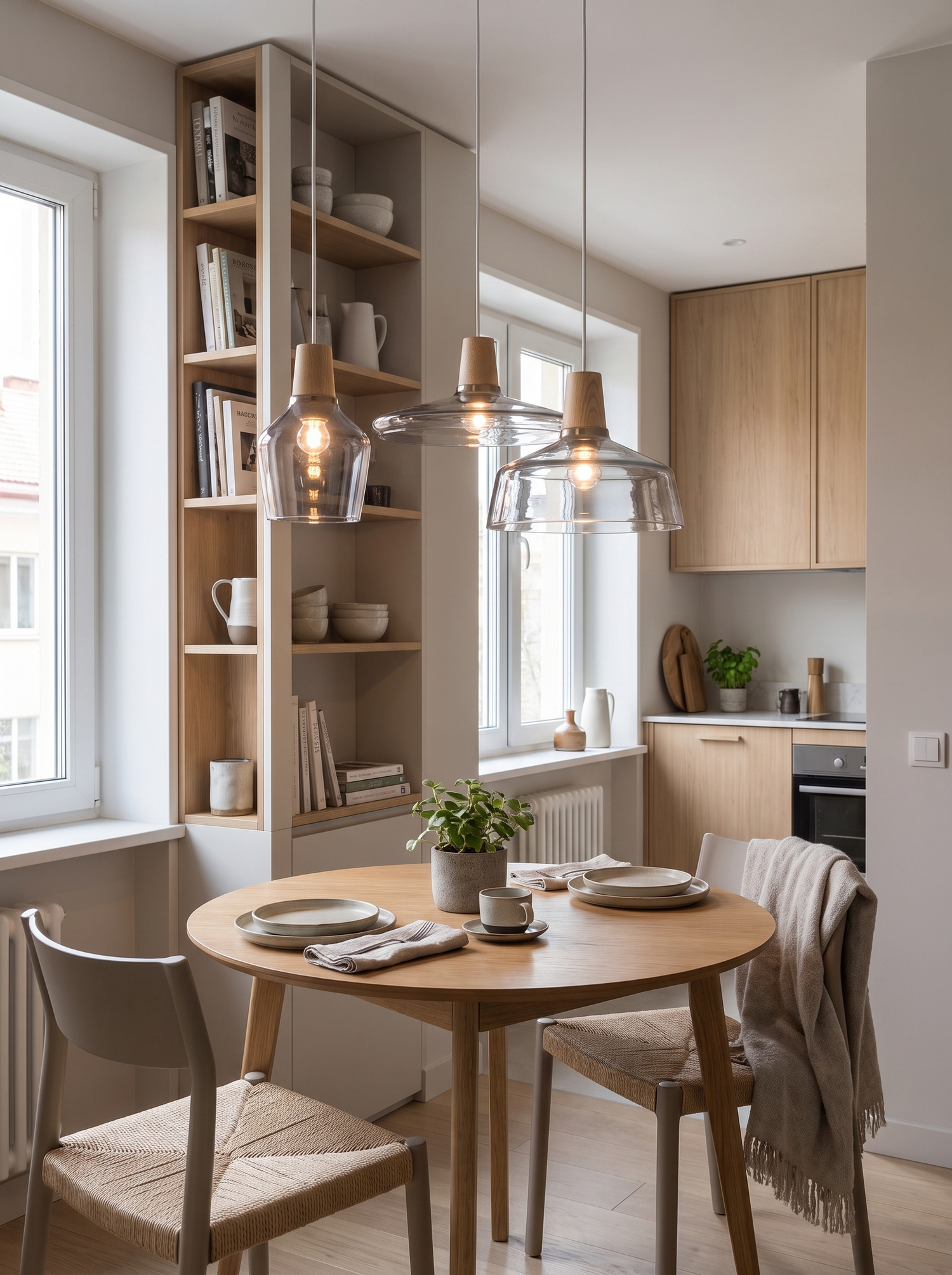 Three-Head Glass Pendant Light lifestyle image 3