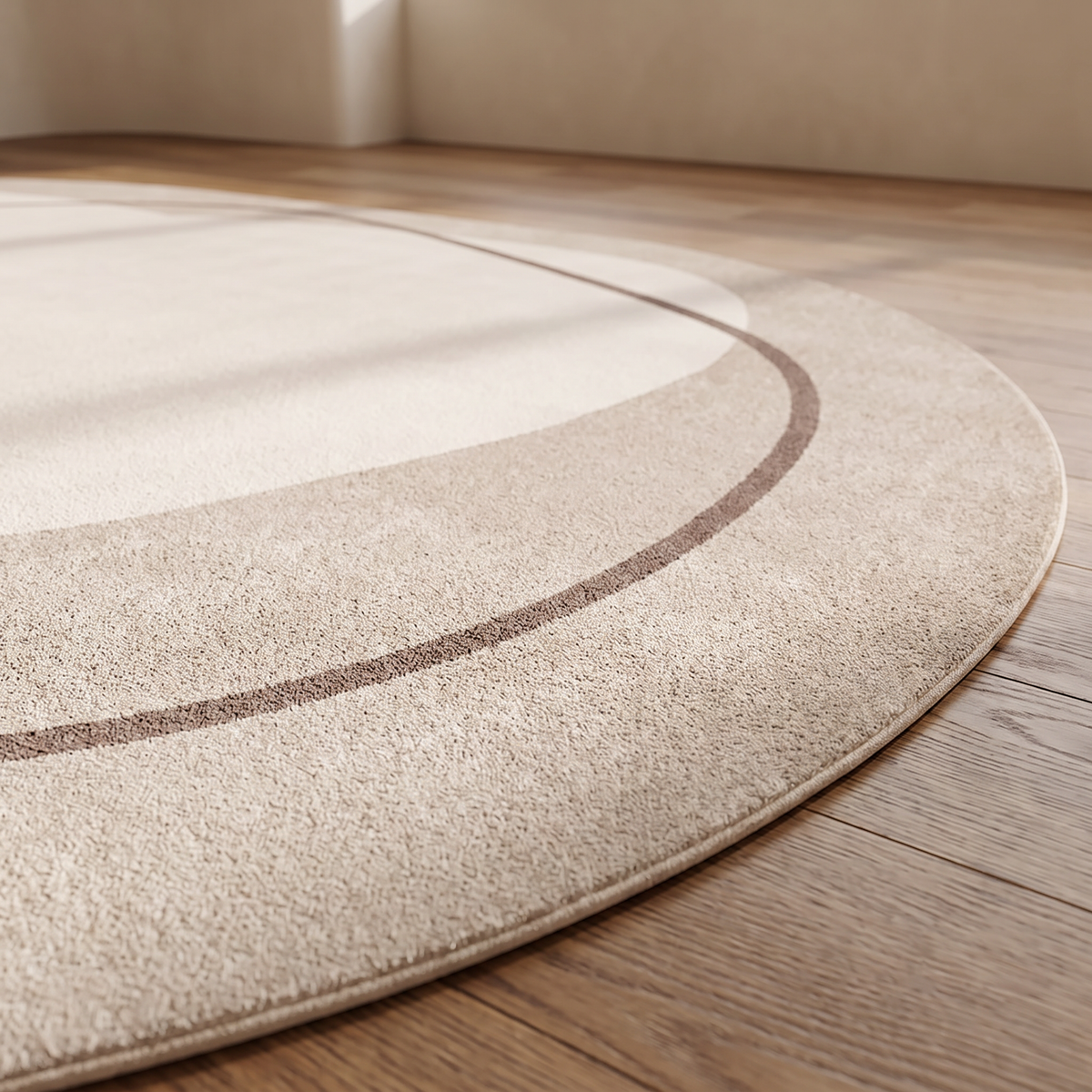 Printed area rug pile and print detail