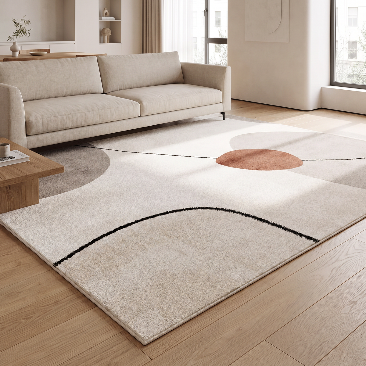 Return to the year rug in a living room