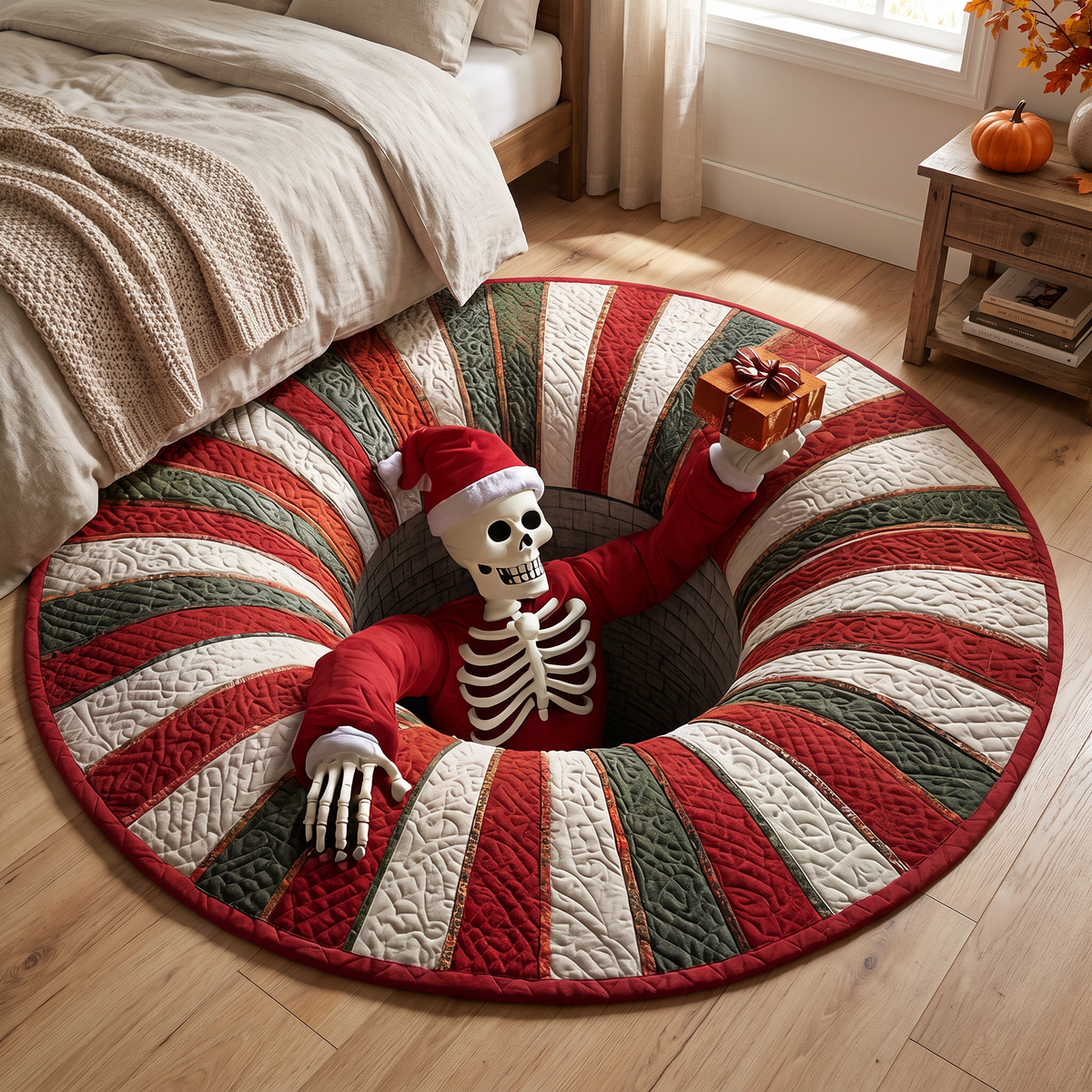 Printed bedside rug - design 8