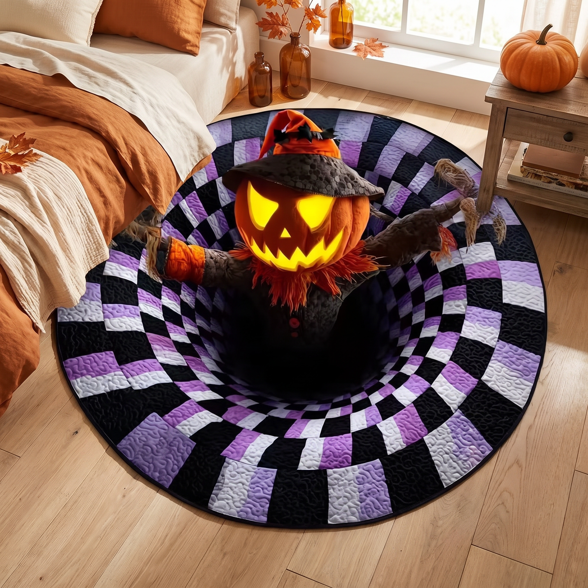 Printed bedside rug - design 7