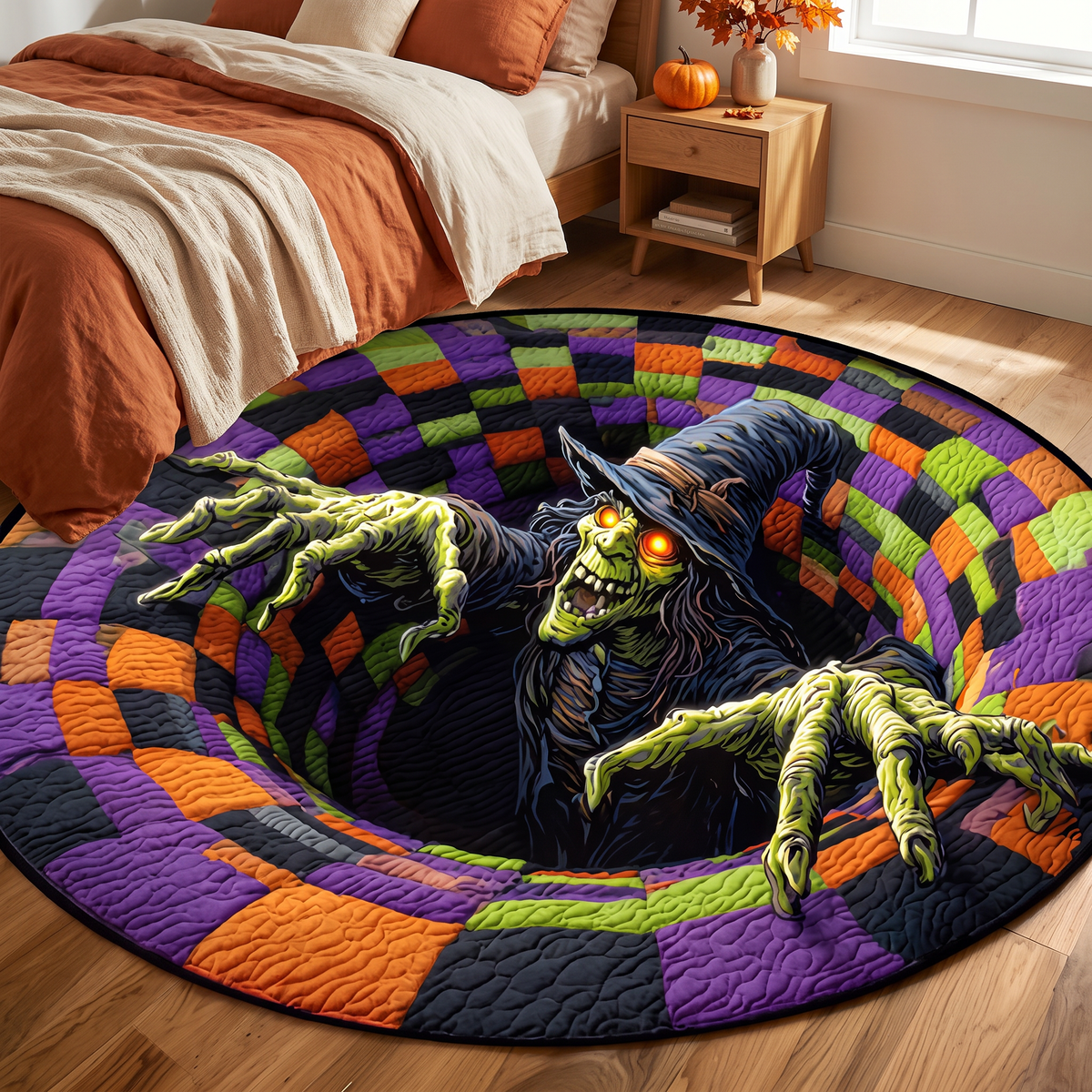 Printed bedside rug - design 5