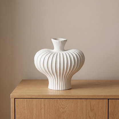 White art vase