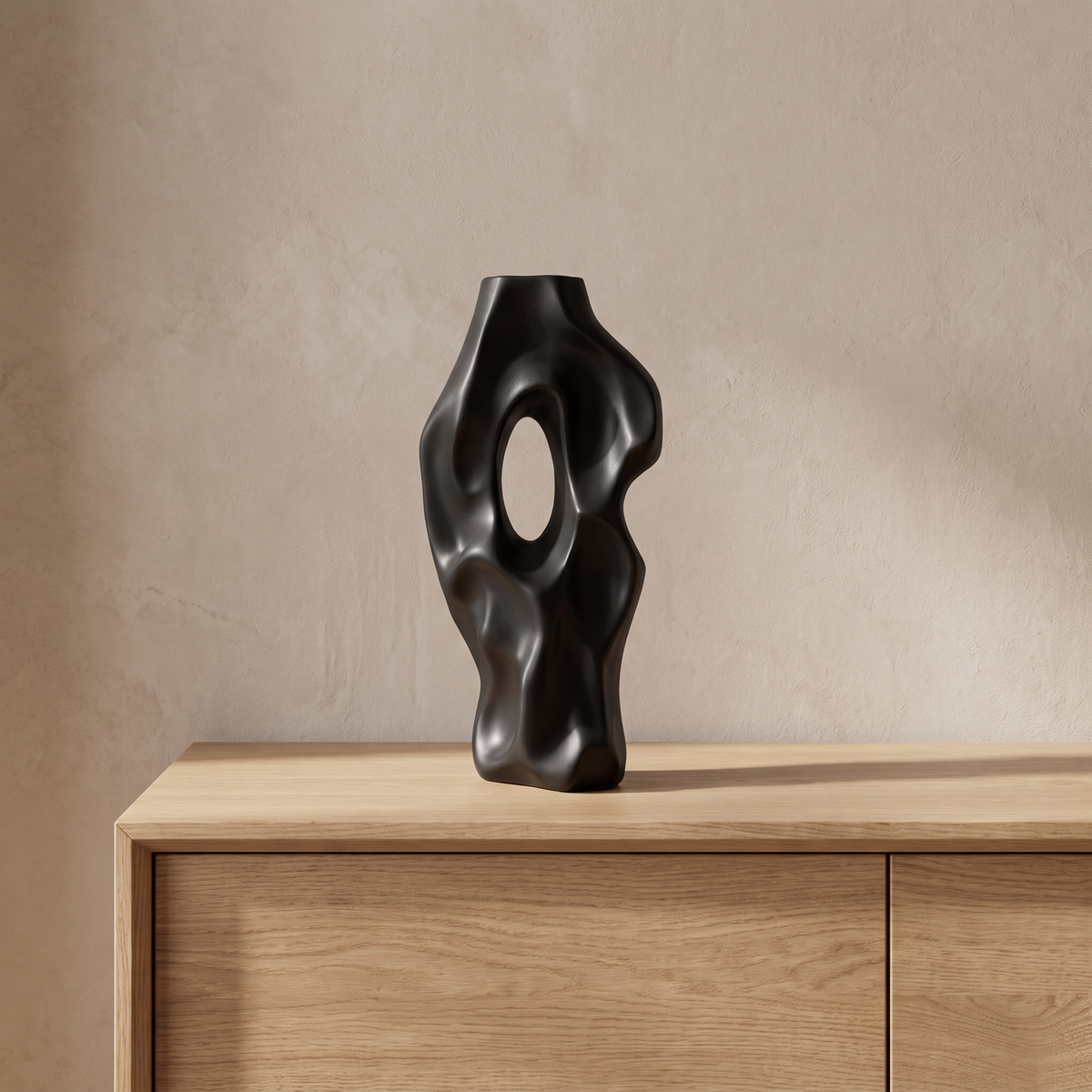 Black vase