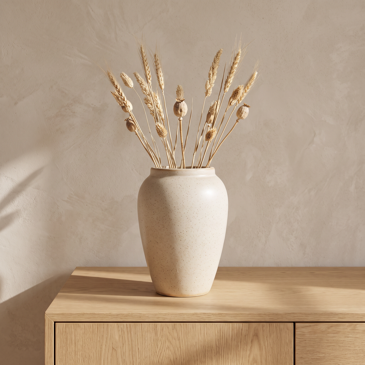 Glazed ceramic vase - Soybean