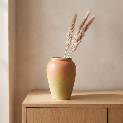 Glazed ceramic vase - Sunset