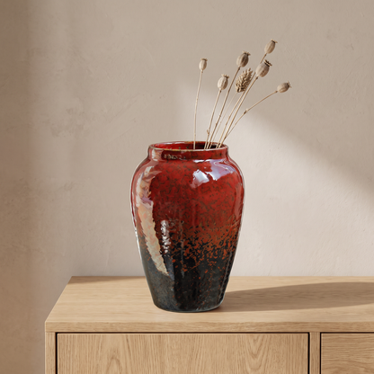 Glazed ceramic vase - Rosy