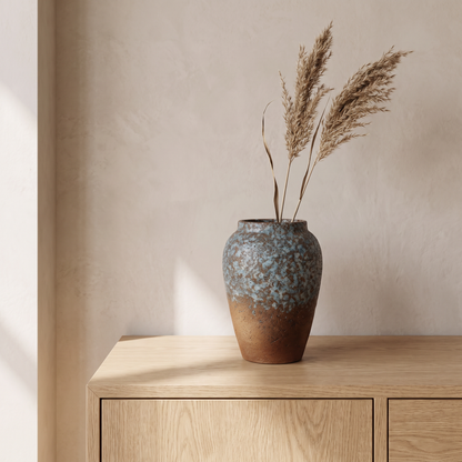 Glazed ceramic vase - Wave