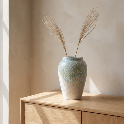 Glazed ceramic vase - Celadon