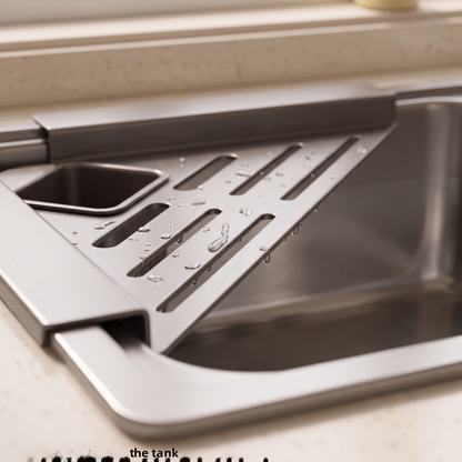 Corner sink caddy drainage base detail
