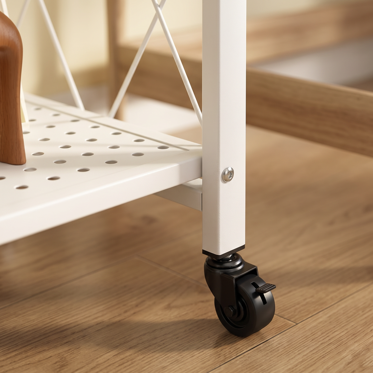 Trolley tier and castor detail