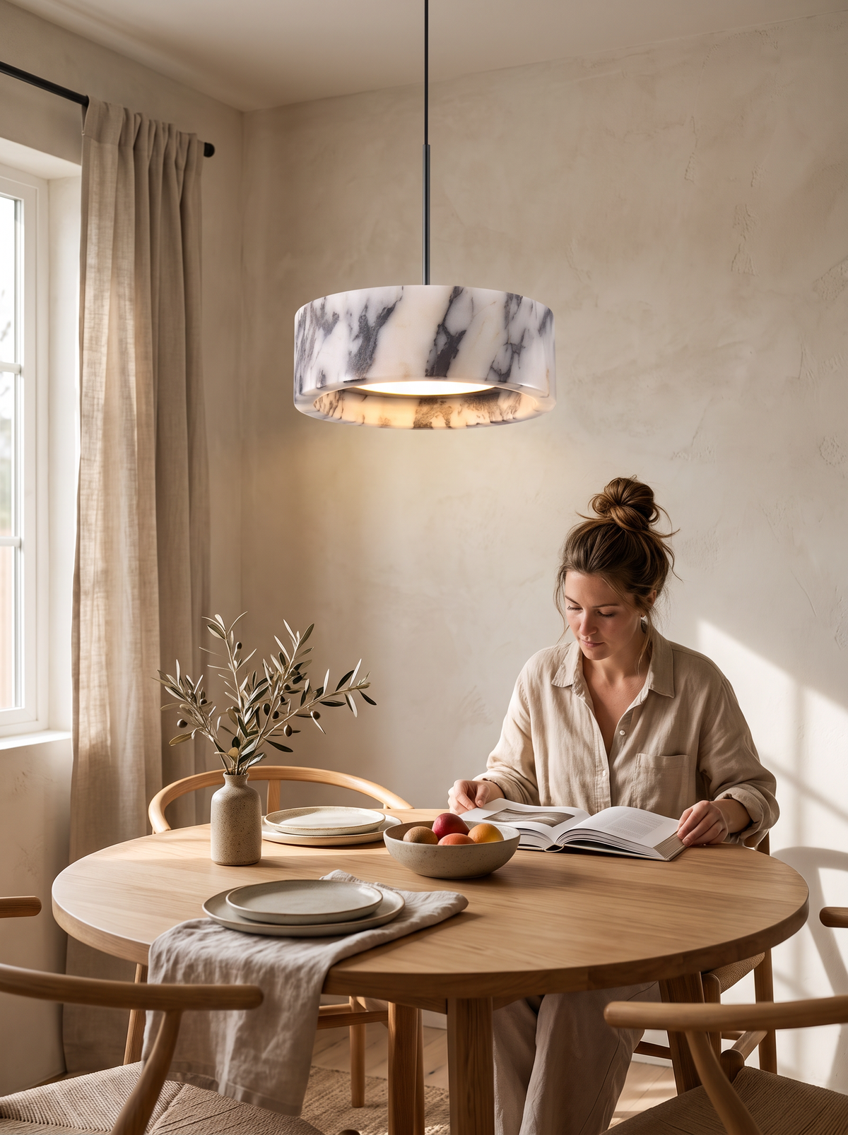 Marble Pendant Dining Light lifestyle 2