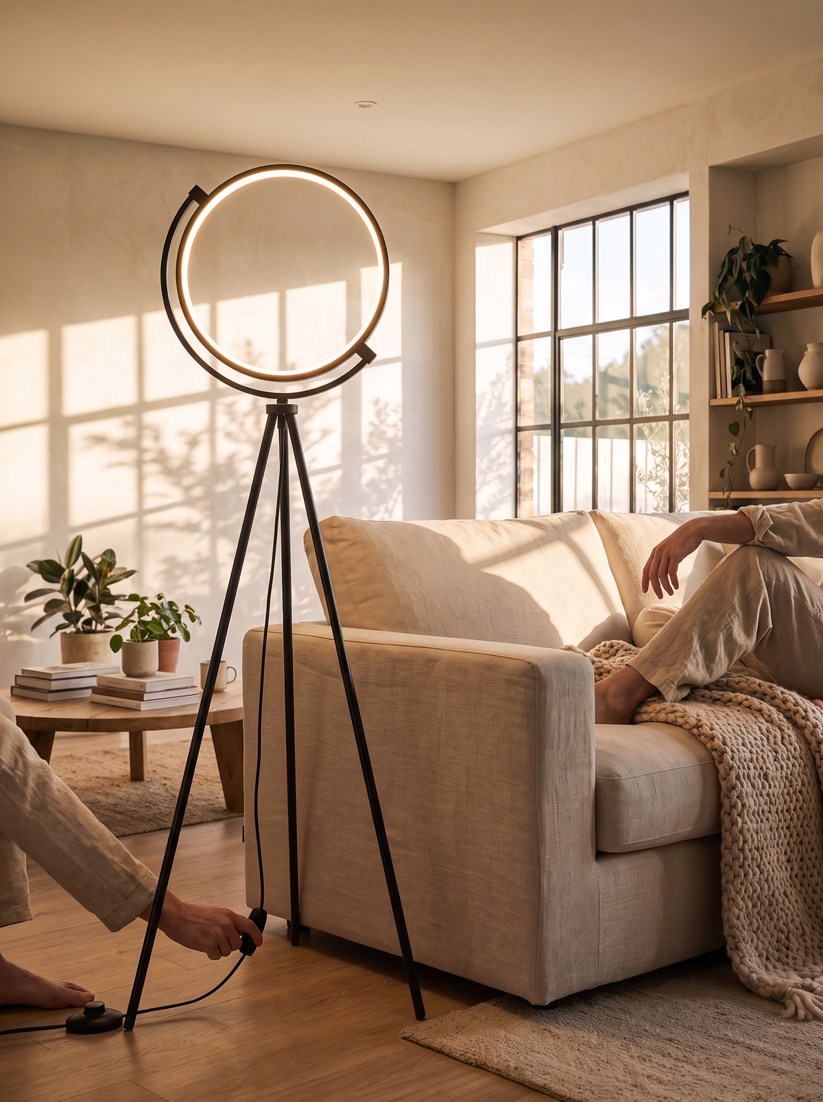 Corner LED Floor Lamp lifestyle 1