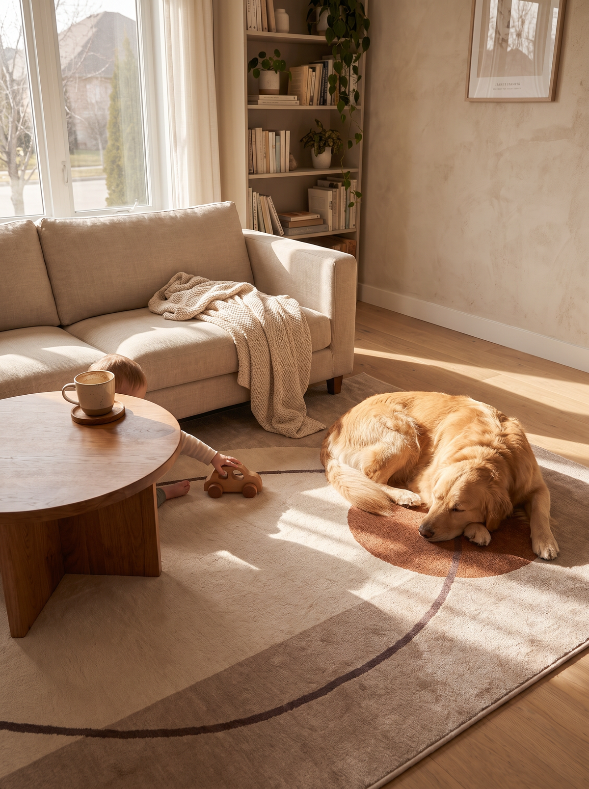 Nordic Luxury Living Room Rug lifestyle 3