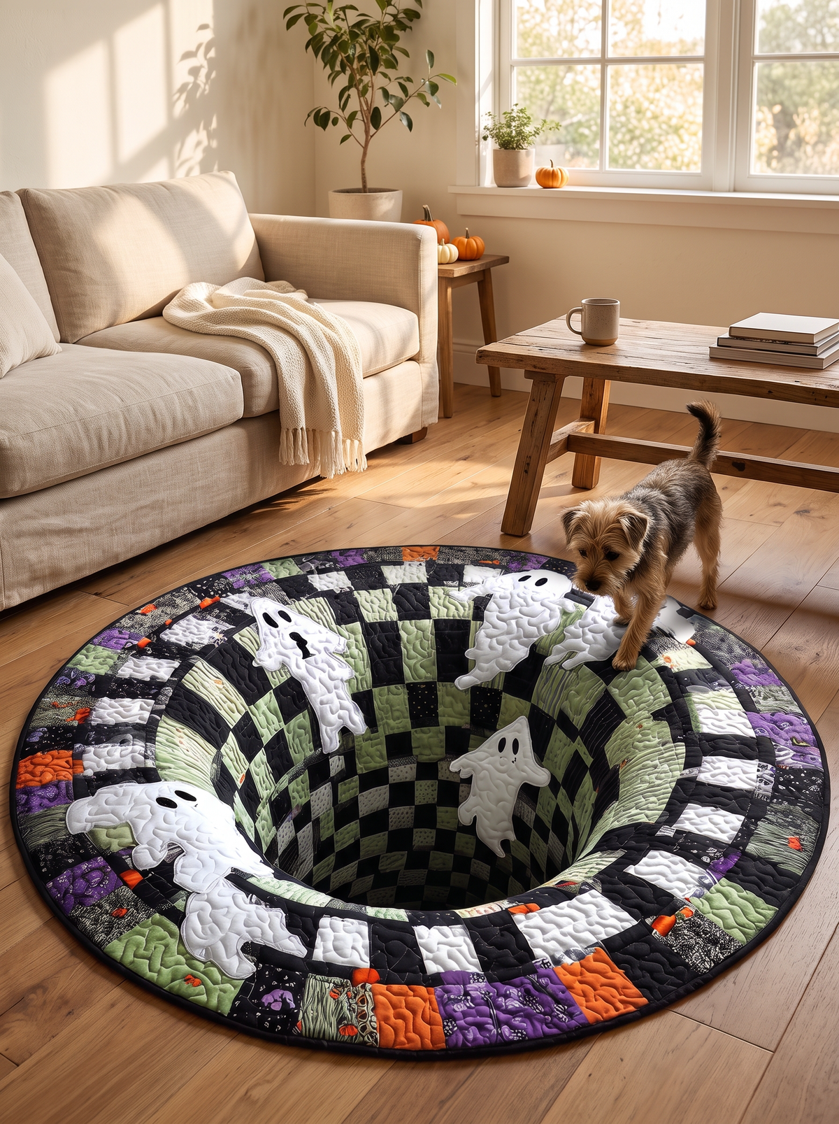 Halloween 3D Bedside Rug lifestyle 3