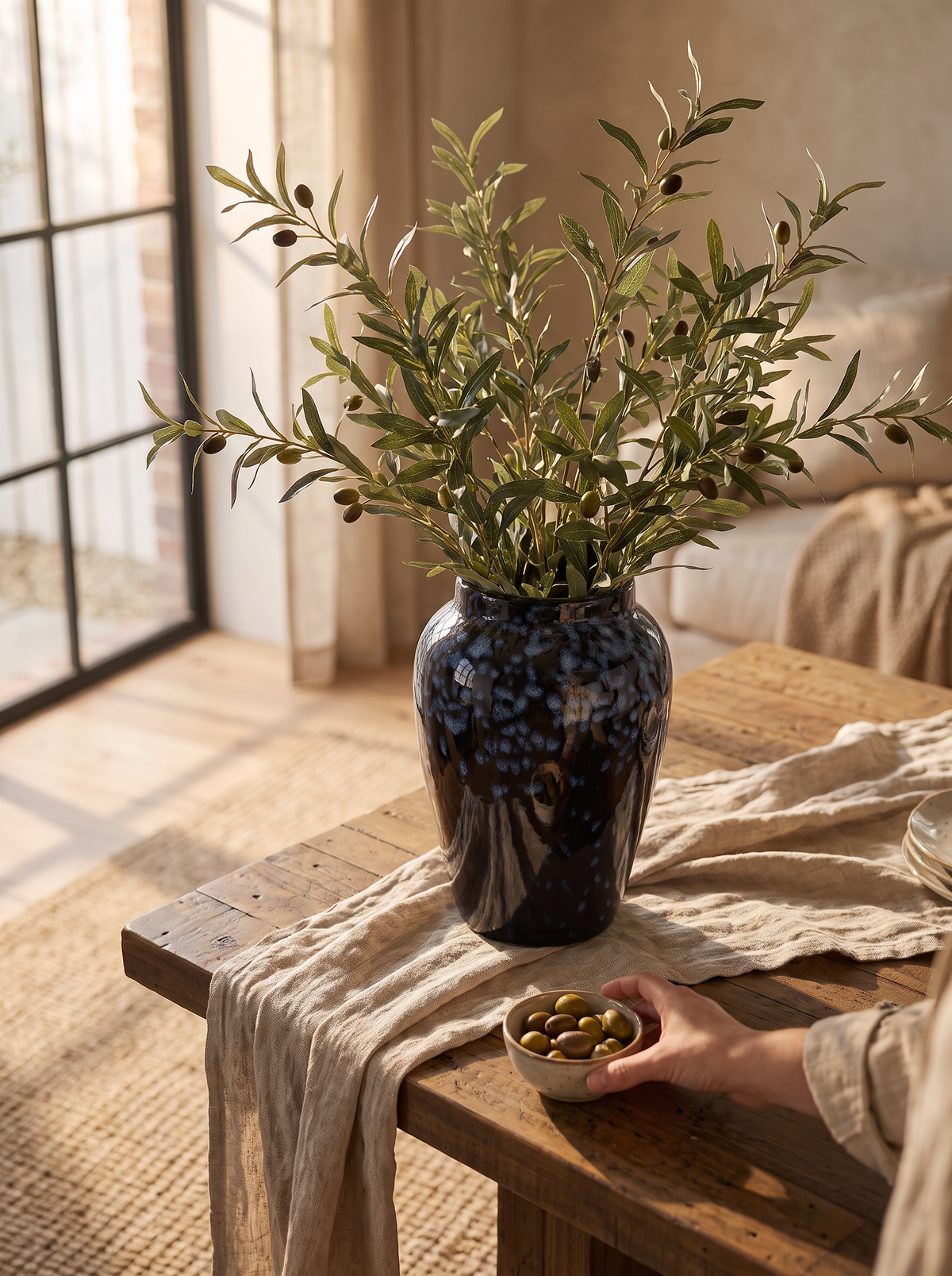 Handmade Kiln-Glazed Ceramic Vase lifestyle 2