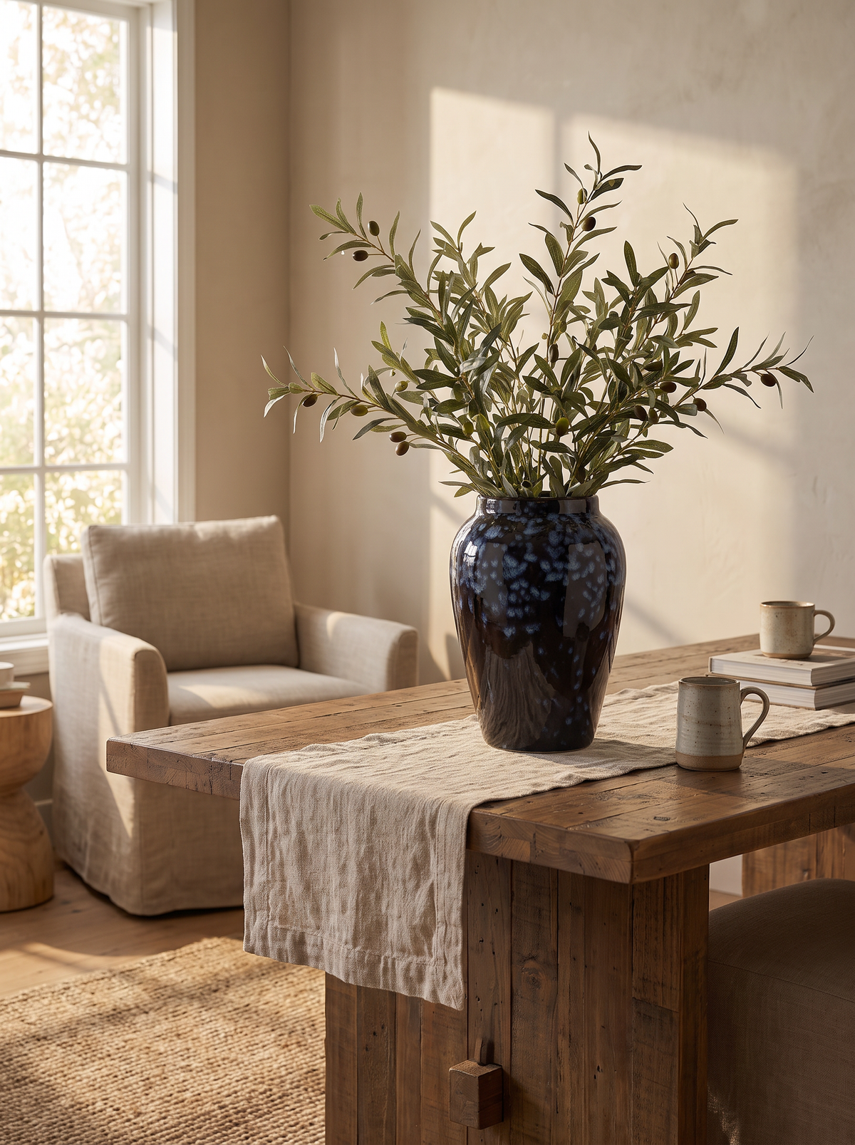 Handmade Kiln-Glazed Ceramic Vase lifestyle 3