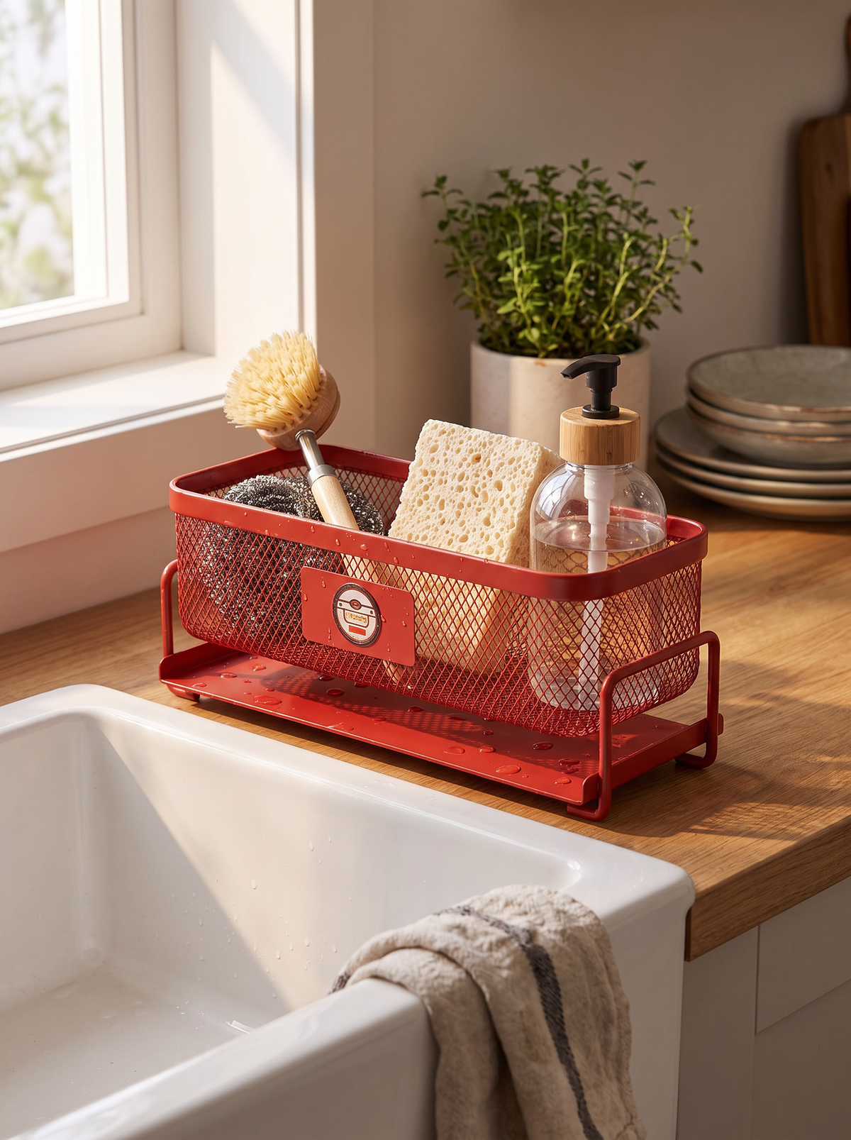 Iron Mesh Sink Drainage Rack lifestyle 1