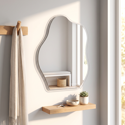 LuxAura Lightweight Acrylic Wall Mirror – 5 Shapes & Sizes
