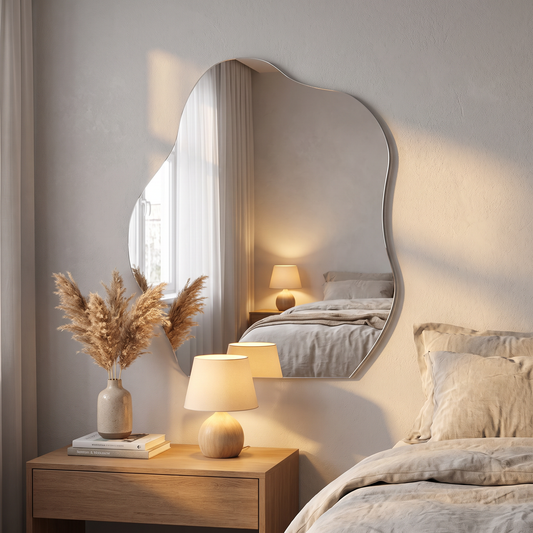 LuxAura Lightweight Acrylic Wall Mirror – 5 Shapes & Sizes