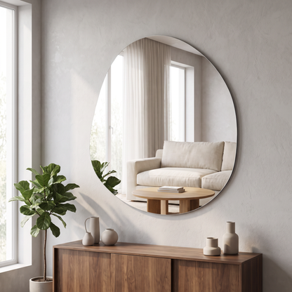 LuxAura Lightweight Acrylic Wall Mirror – 5 Shapes & Sizes