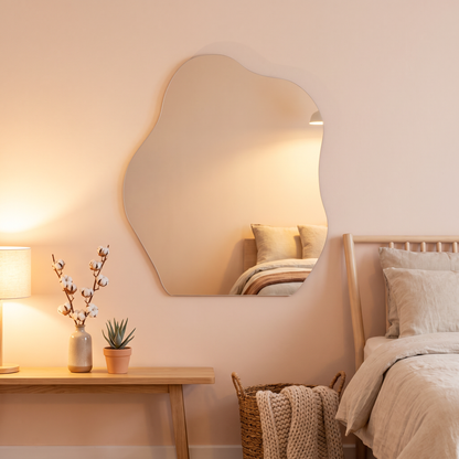 LuxAura Lightweight Acrylic Wall Mirror – 5 Shapes & Sizes