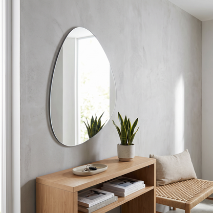 LuxAura Lightweight Acrylic Wall Mirror – 5 Shapes & Sizes