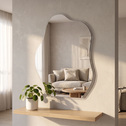 LuxAura Lightweight Acrylic Wall Mirror – 5 Shapes & Sizes