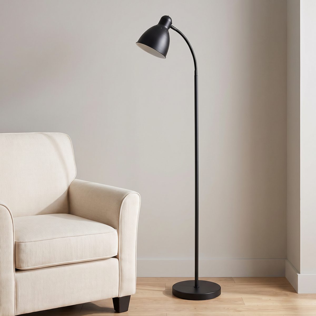 Scandinavian floor lamp - Black Style B