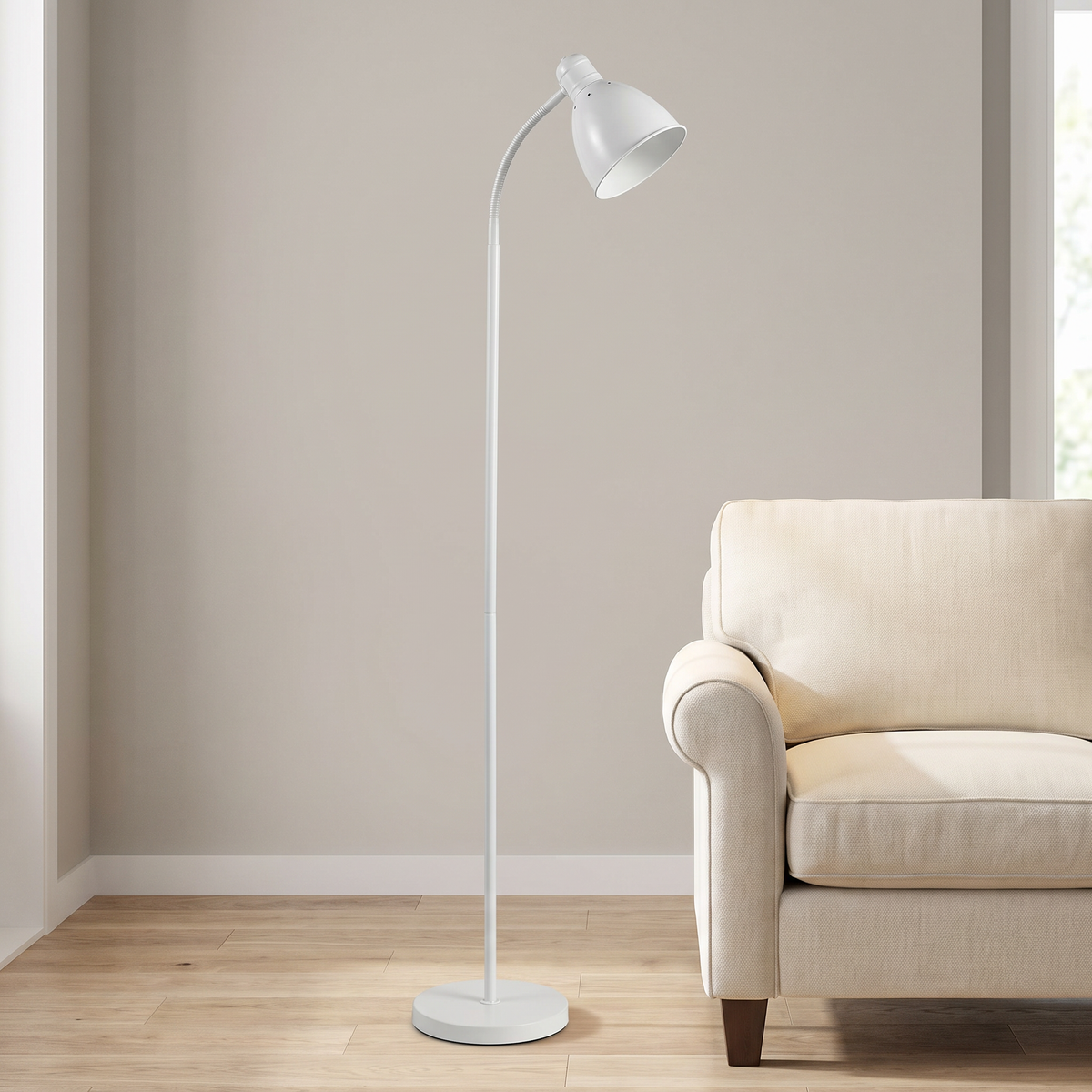 Scandinavian floor lamp - White Style B
