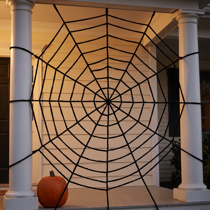Round spider web - Black