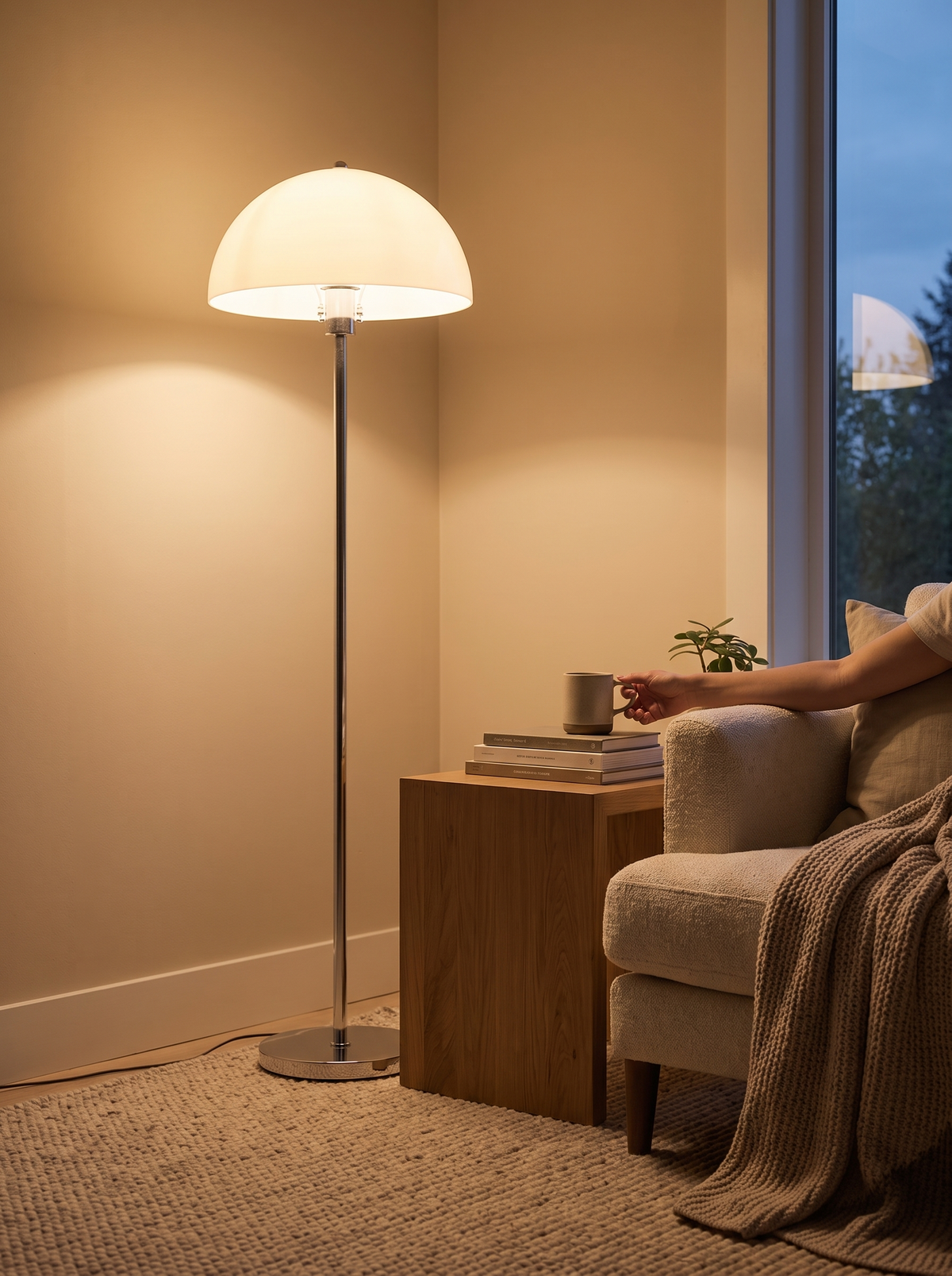 Bauhaus floor lamp lifestyle, Glow That Sets the Mood