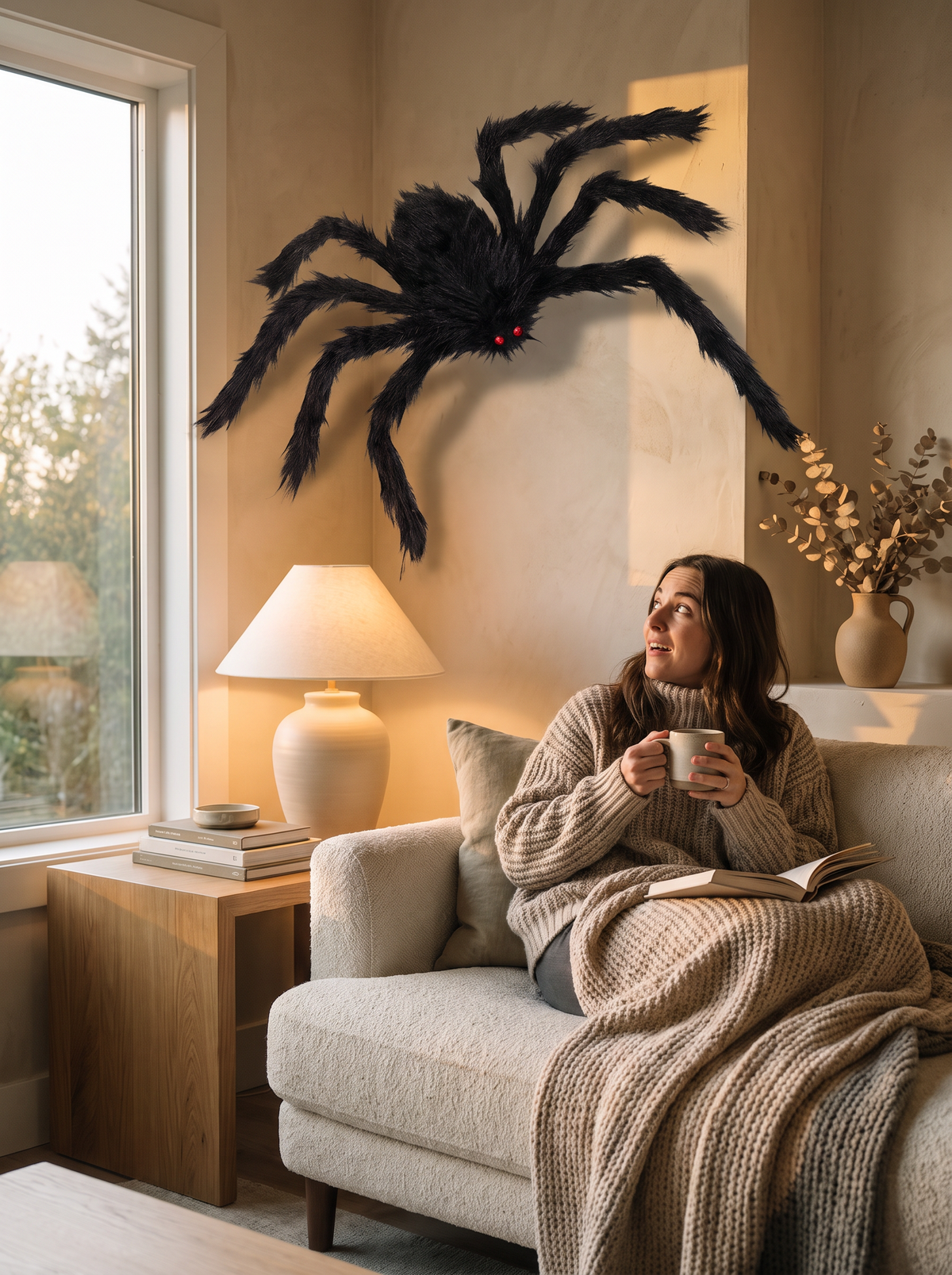 Giant plush spider lifestyle, A Guest Nobody Forgets
