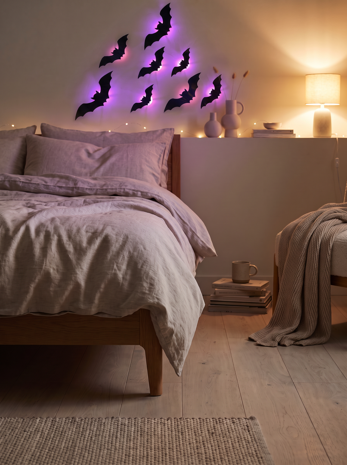 3D bat wall stickers lifestyle, A Flock Across Your Wall
