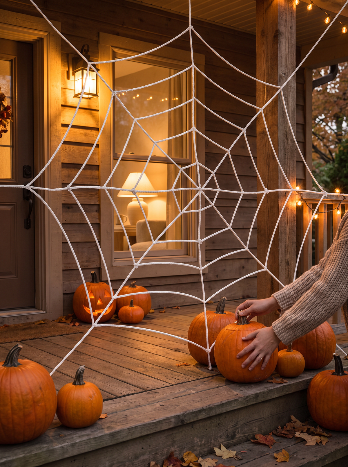 Giant spider web lifestyle, Your Haunted Entrance