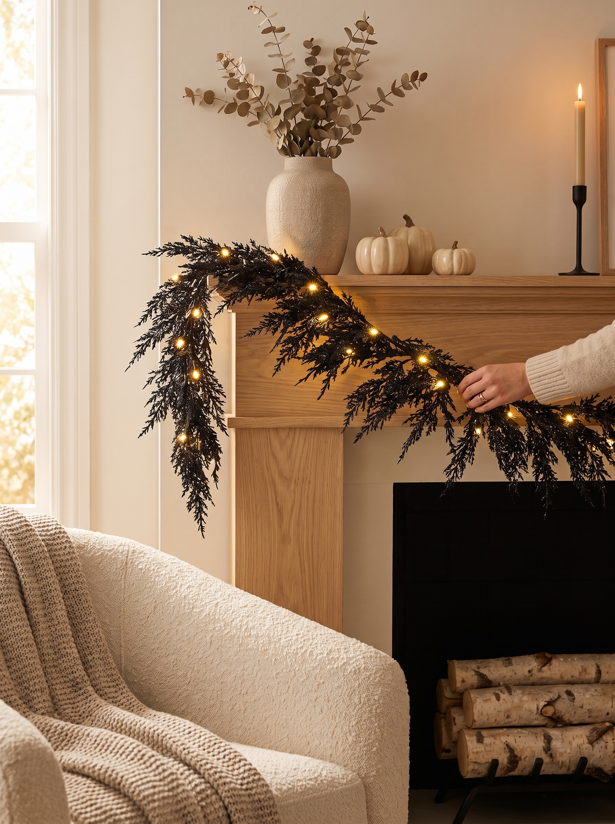 Pine and cypress garland lifestyle, Back Every Season