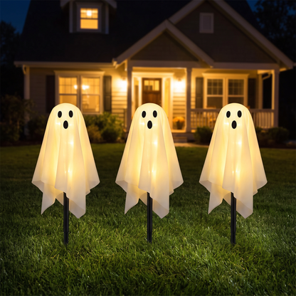 Warm version: solar ghost lights glowing warm yellow